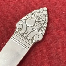 Community Plate Cheese Jelly Server 6&quot; Spoon King Cedric Pattern VTG Sil... - $6.92