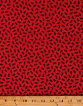 Cotton Ants Insects on Red Bugs Galore! Kids Cotton Fabric Print by Yard D783.55 - £9.55 GBP