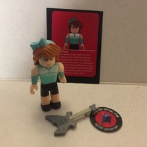 Roblox RoBeats Roxie Figure With Unused Rockin&#39; Guitar Hair Code - $15.76