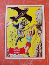 1966 Batman Trading Card Topps Red Bat 13A Out on a Limb EX - $14.80