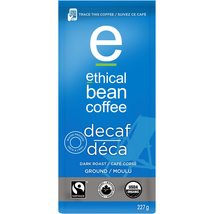 Ethical Bean Coffee Decaf, Dark Roast, Ground, 8-Ounce Bag - $16.82