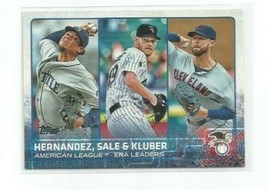 Corey Kluber (Cleveland) 2015 Topps American League Era Leaders Card #341 - £2.36 GBP