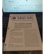 Chevrolet Service News Volume 30 October 1958 #10 - 1959 Chevrolet Features - $6.92