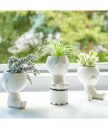 Dilicoming Mini Decorative Pots For Succulents - 3 Sets Small Plant Pots... - £34.44 GBP