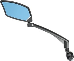 BriskMore HD Wide View Scratch Resistant Anti-Glare Blue Convex Bicycle Mirror - £16.35 GBP