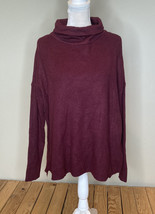 devotion by cyrus NWOT women’s pullover turtleneck sweater Size L Maroon N3 - £12.03 GBP