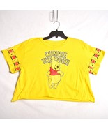 Disney Winnie The Pooh Crop Top T-Shirt Women&#39;s Size XXXL  Junior Yellow... - €9,77 EUR