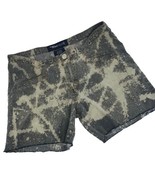 Vintage Blue Age Mid Rise Jean Shorts Bleached Cut-Off Black Denim 9/10 - £15.56 GBP