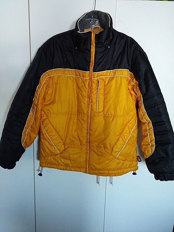 LIFT TICKET USA BOY&#39;S YELLOW/BLACK WINTER JACKET-L(14/16)-GENTLY WORN-NO... - $7.69