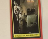 Return of the Jedi trading card Star Wars Vintage #18 Dungeons Of Jabba ... - $1.97