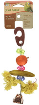 Penn Plax Bird Life Fruit-Kabob Wood Treat Toy for Parakeets 3 count Penn Plax B - £20.42 GBP