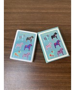 New Card Deck Greetings from Sweden Dala Horses - £11.72 GBP