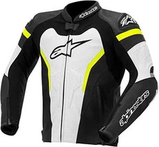 Alpinestars GP Pro Leather Sport Motorcycle / Motorbike Jacket - Black / Yellow - £216.59 GBP