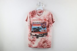 Ford Motor Co Mens Small Distressed Acid Wash Spell Out Mustang T-Shirt Cotton - £23.31 GBP