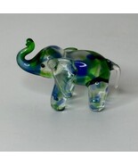 Lenox Hand Blown Glass Elephant Figurine Blue Green Swirl - €15,46 EUR Lenox Hand Blown Glass Elephant Figurine Blue Green Swirl - €15,46 EUR