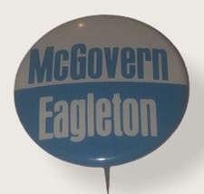 Mcgovern Eagleton Small Vintage Campaign Pin Button - £6.34 GBP