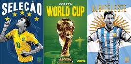 Brazil 2014 FIFA World Cup Poster Argentina Brazil Messi Neymar Print 24X36&quot; - £9.37 GBP+