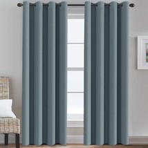 H.Versailtex Blackout Curtains For Bedroom 84 Inches Thermal, 52&#39;W X 84&#39;L - £29.52 GBP