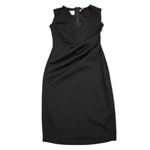 XTaren Dress Womens S Black Plain Sleeveless V Neck Wrap Back Zip Pencil... - £19.57 GBP