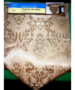 Table Runner Snow Gold 100 % Polyester 12&quot; X 72&quot; - $10.57 CAD