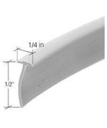CRL Gray 1/4&quot; x 1/2&quot; Door Sweep and Seal - 37 in long - $15.95