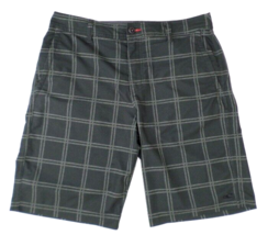 O&#39;Neill Men&#39;s Hybrid Shorts 34 Dark Gray Windowpane Plaid - £14.79 GBP