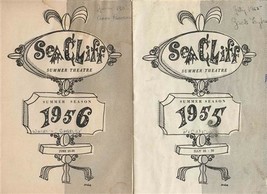 Sea Cliff Dinner Theatre Programs Summer 1955 Picnic &amp; 1956 Where&#39;s Charley - £12.66 GBP