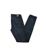 American Eagle Skinny Jeans Womens Size 4 Low Rise Blue Dark Rinse Stretch - £18.97 GBP