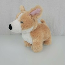 Manhattan Toy Corgi Puppy Dog Plush Stuffed Animal Soft Tan White 2019 8” Long - £17.39 GBP