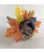 Annalee Mobilitee Doll Country Mouse Thanksgiving Cornucopia Vintage 90s - $39.55
