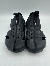 Nike Sunray Baby Toddler Size 9.5 Black Hook and Loop Sandals 943829- 001 - $15.44