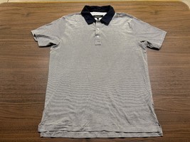 Rag &amp; Bone Men’s Gray Striped Polo Shirt - Small - £23.67 GBP