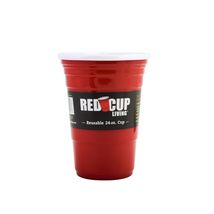 Red Cup Living 24 Oz Insulated Tumbler with Straw &amp; Lid  Reusable Doubl... - $25.12 CAD+