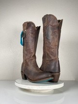 NEW Lane PLAIN JANE Brown Cowgirl Boots Womens 11 Leather Cowboy Knee High Tall - £183.00 GBP