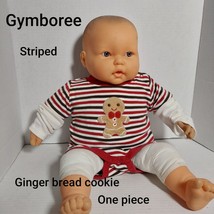 Gymboree Striped Gingerbread Snap Bottom One Piece Size 3-6 Mos. - £3.99 GBP