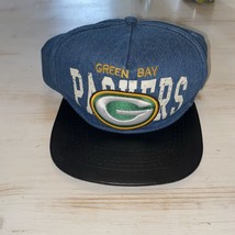 NFL Green Bay Packers Mitchell &amp; Ness Vintage Collection Denim Snapback Hat Wool - £28.24 GBP