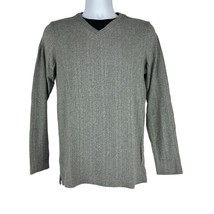 Covington Men&#39;s V-Neck Long Sleeved Light Weight Sweater Size S Gray - £18.42 GBP