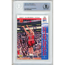 John Paxson Chicago Bulls Auto 1993 Upper Deck Basketball Signed BAS Aut... - £79.05 GBP