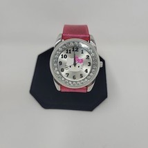 Sanrio Hello Kitty Watch Women Silver Tone Pink Color Band New Battery 2013 - £13.89 GBP