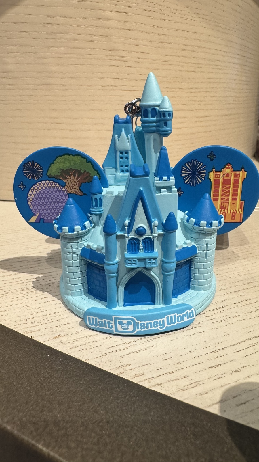 Walt Disney World Four Parks Castle Mickey Mouse Ears Ornament NEW - $36.90