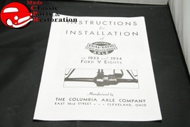 33 34 Ford Columbia Axle Installation Instruction Manual - $16.64