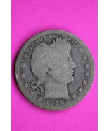 1915 S Barber Liberty Silver Quarter Scarce Guaranteed Authentic Rare Co... - $418.67 MXN
