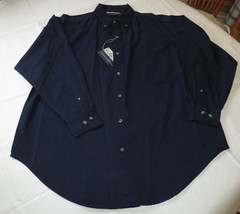 Mens Blue Ridge Mountain Classic Sports Wear L Long Sleeve shirt navy blue NWT - £16.45 GBP
