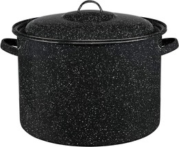 Granite Ware 307117 21-QT Stock Pot with Lid, Non-porous and Naturally N... - $34.99