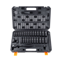 1/2&quot; Drive Impact Socket Set 33-Piece SAE 3/8&quot;-1&quot; &amp; Metric 10-24mm, Cr-V w/ Case - £55.68 GBP