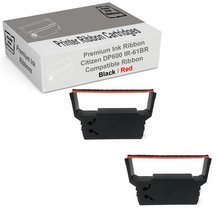 MARS POS Ribbons Compatible with Citizen DP600 Red Black Printer Ribbon 2 PACK C - $9.80