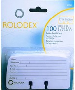 Ship N 24 Hours. New-Rolodex Petite Refill Card:100 Pack. 2 1/4 in. X 4 in. - $18.80