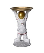 Large Astronaut Lifting Storage Tray, Cute Sculpture Small Stuff Holder ... - $34.64