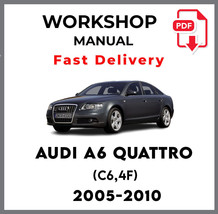 Audi A6 Quattro (C6,4F) 2005 2007 2008 2009 2010 Service Repair Workshop Manual - £5.58 GBP