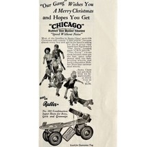Chicago Roller Skates 1933 Advertisement Rubber Tire Wheels Christmas DWKK12 - £15.66 GBP